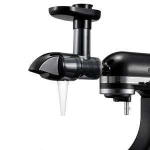 lot 1460 image: Masticating Juicer Attachment for KitchenAid Stand Mixers, Slow Juicer Attachment for Kitchenaid, Cold Press Juicer Attachment, Black(Mixer Not Included)