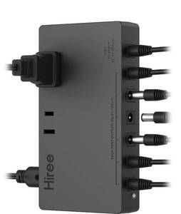 lot 1472 image: Hiree Guitar Pedal Power Supply 7 DC Output for 9V Effect Pedal Board with 2 AC Outlets for Charging Speaker, Musical Instruments