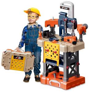 lot 1480 image: Kids Tool Bench - Kids Tool Set with Electric Toy Drill and Realistic Tools,78 Piece Toddler Tool Set Pretend Play for Toddlers 3-5,Boy Toys Age 5-6 Years Old