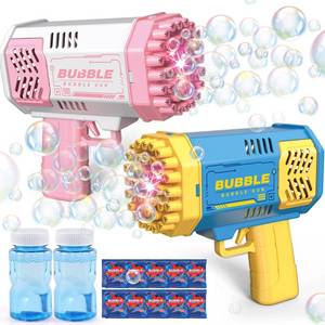 lot 1503 image: JONEG Toys for 3-8 Year Old Boys Girls 1 Pack Bubble Machine for Kids with Bubble Solution, Gifts for 3 4 5 6 7 8 Years Old Boy Birthday Toy for Kid Toddlers Ages 4-6 Outdoor Wedding Bubbles Wands GUN ONLY