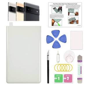 lot 1528 image: GREEN FUSION Compatible with Pixel 6 Pro Back Glass Cover Replacement (Cloudy White)