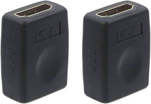 lot 1205 image: VCE HDMI Coupler HDMI Female to Female Connector 3D 4K Extension Adapter Compatible with PCs and Xbox One Wall-Mounted TVs and TV Sticks, 2-Pack