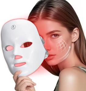 lot 1239 image: SDKWDH Red Light Mask for Face, 7 Modes Face Mask Light, 850nm Infrared & Red Light Masks, Light Skin Care At Home
