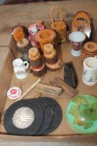 lot 3216 image: Vintage Toothpick Holders, Coasters & More