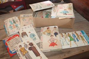 lot 3230 image: Box of Vintage Patterns