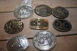 lot 3242 image: Hesston Belt Buckles and More