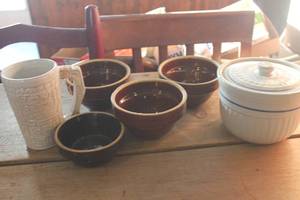 lot 3266 image: Frankoma Mug, Pottery Bowls & More