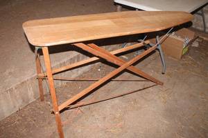lot 3299 image: Antique Wood Ironing Board