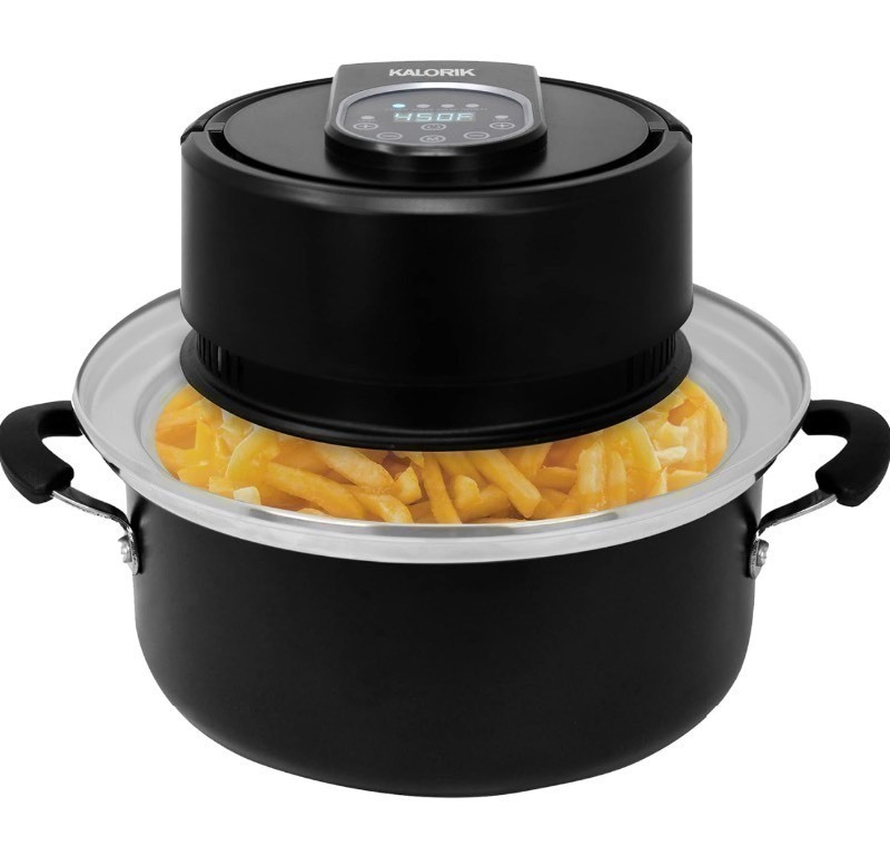 lot 219 image: New Kalorik Digital Universal Air Fryer Lid, Black