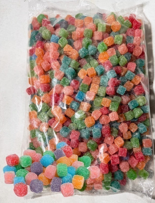 lot 503 image: New 5Lb Bag of WarheadsCubes Perfect BALANCE of Sour, Sweet & Fruity Chewy Candy, Assorted Fruit Flavors (Best by 102026)