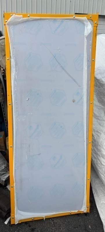 lot 419 image: 6.5 x 3 New steel framed plexiglass panel Great Shield for Workshops Etc Be Creative - Commercial Quality