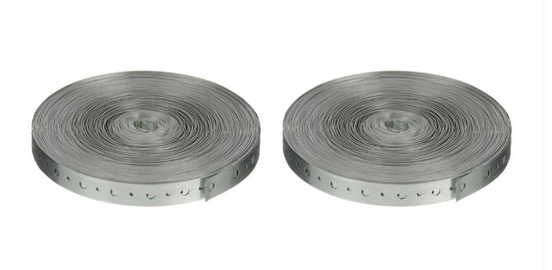 lot 88 image: 34 in. x 100 ft. 28-Gauge Galvanized Pipe Hanger Strap (2-Pack)