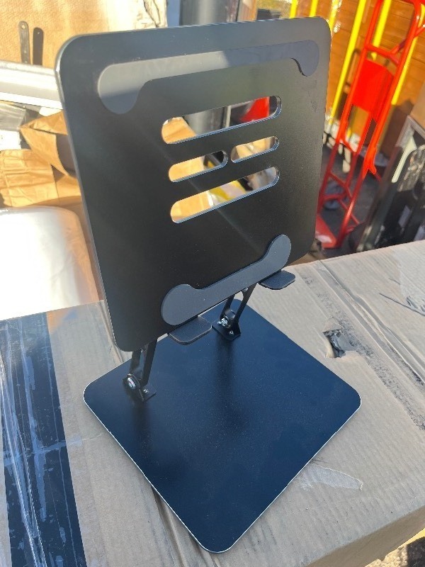lot 204 image: 10 Metal Quality Laptop Ipad Stand - Adjustable to many Heights