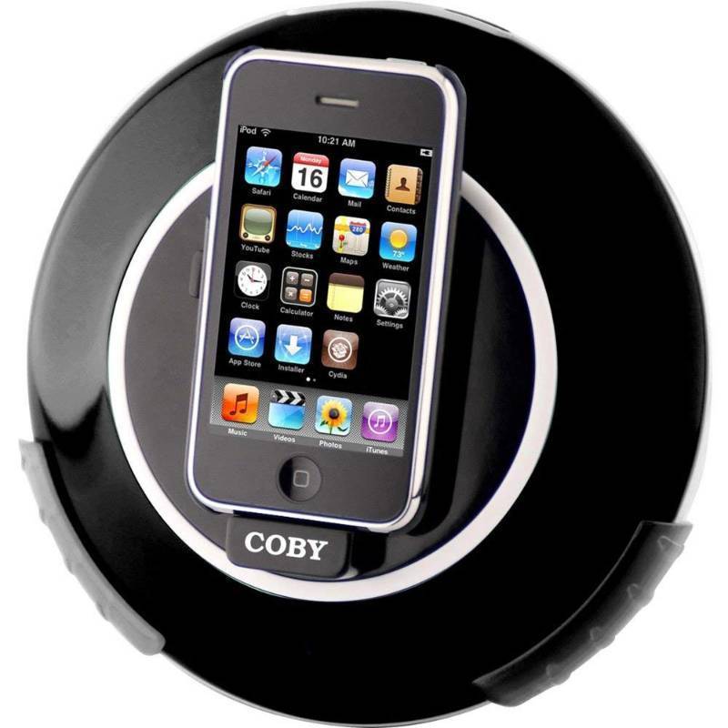 lot 4070 image: Coby CSMP105 Digital Speaker System for iPod and iPhone