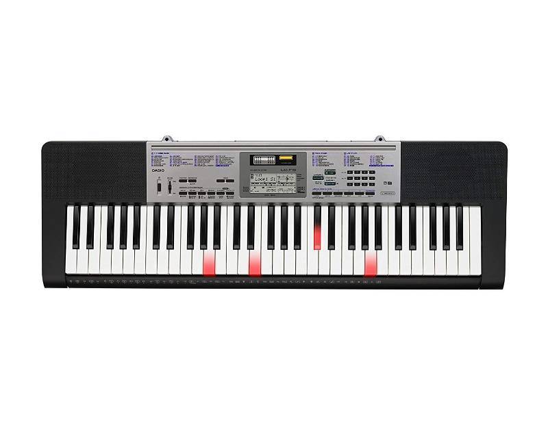 lot 4611 image: Casio LK-175 61-Key Lighted Keyboard with Power Supply