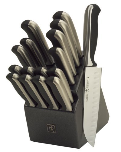 lot 4614 image: J.A. Henckels International Everedge Plus 17-Piece Knife Set with Block
