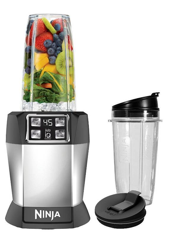 lot 4617 image: Nutri Ninja Personal Blender with 1000 Watt Auto-IQ Base for Juices, Shakes and Smoothies with 18 and 24-Ounce Cups