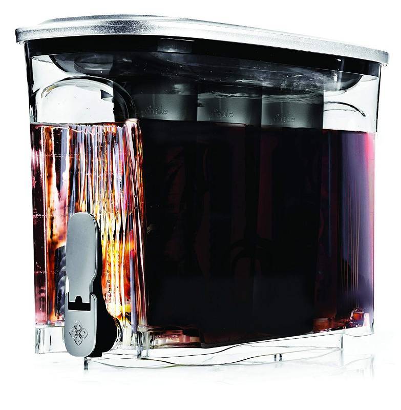 lot 4629 image: Primula Cold Brew Coffee Maker Dispenser, 2.5 gallon9.5 L, Brushed Silver