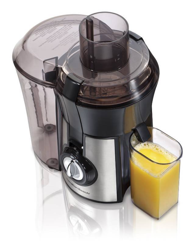 lot 4630 image: Hamilton Beach 040094922635 (67608A) Juicer, Electric, 800 Watt, Easy to Clean, BPA Free, Large, Silver