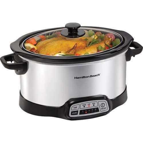 lot 4632 image: Hamilton Beach 6-Quart Progamable Slow Cooker