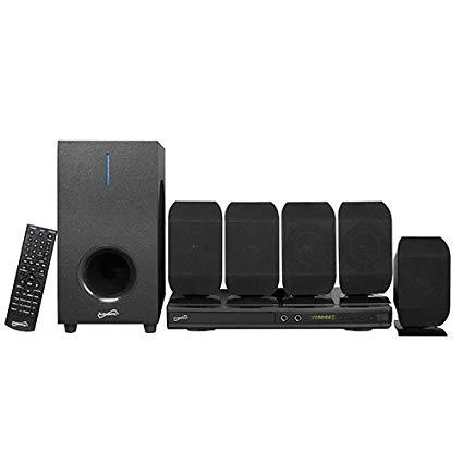 lot 4641 image: Supersonic SC-38HT 5.1 Channel DVD Home Theater System with Karaoke Function