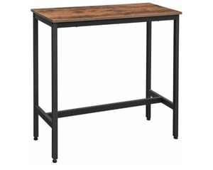 lot 8722 image: VASAGLE LBT10X High Thin Bar Table, Metal Frame, 40 Long