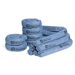 lot 8728 image: $51 PIG Absorbent Sock, Water-Absorbing Snake, 3W x 4L, 6 ct