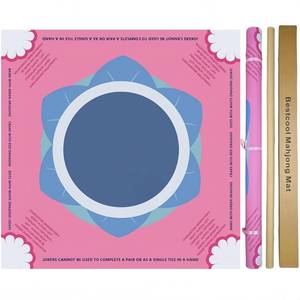 lot 8730 image: bestcool 2025 Neoprene Mahjong Mat with Rules Anti-Slip