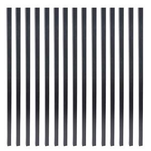 lot 8742 image: $55 Myard 29-Inch Square Aluminum Deck Balusters, 23-Pack Matte Black