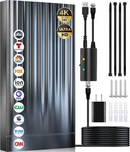 lot 8776 image: $137 4000 Miles Indoor TV Antenna for Smart TV, 52ft Coax, 4K1080p