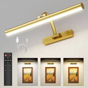 lot 8807 image: Picture Lights for Wall, 16.5in Rechargeable Art Light with Remote