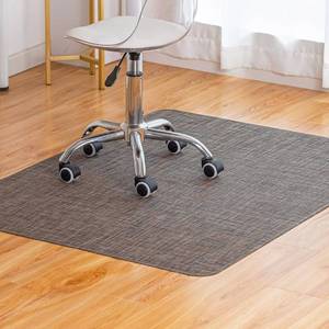 lot 8828 image: $46 Office Chair Mat for Hardwood Floor 36x48 Dark Walnut