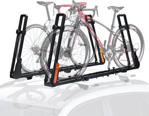 lot 8834 image: $255 TOOENJOY Rooftop 2-Bike Rack for Car SUV Roof Mount