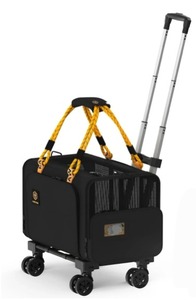 lot 8842 image: PAWZIDEA Pet Carrier with Wheels, 16x24x24, TSA Airline Approved