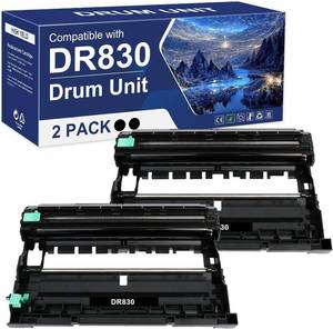 lot 8865 image: $57 DR-830 Drum Unit Black 2-Pack for Brother DR830