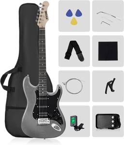 lot 8869 image: $123 RST-150 39 Beginner Electric Guitar Kit with Amp & HSS Pickups