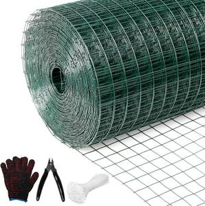 lot 8871 image: $70 Hardware Cloth 12 in x 36 in x 100 ft PVC Coated Welded Wire Mesh