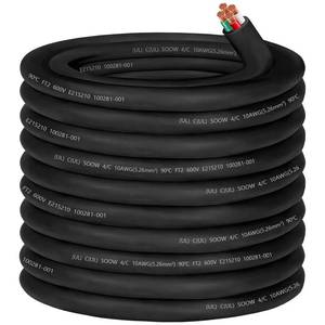 lot 8872 image: $200 100ft 104 AWG SOOW Wire - 600V, 4-Conductor Extension Cord