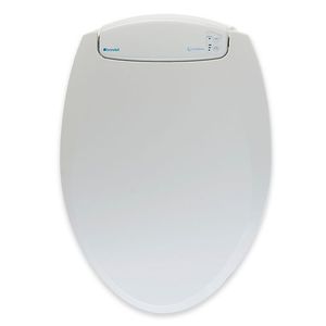 lot 8874 image: $154 Brondell LumaWarm Heated Elongated Nightlight Toilet Seat - White