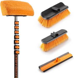 lot 8882 image: $180 36-Foot Exterior House Cleaning Brush Set with 5-30 ft Pole