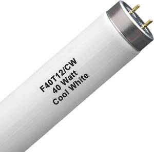 lot 8905 image: $69 (6 Pack) F40T12 48in Fluorescent Tubes, 40W, 2600lm, 4100K