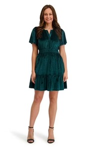 lot 8926 image: French Connection Womens Velvet Mini Dress Size large
