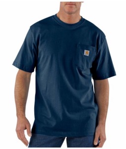 lot 8934 image: Mens Workwear Pocket T-Shirt - Navy Size small