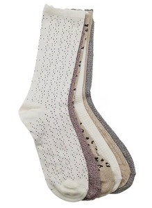 lot 8944 image: Cuddl Duds Womens 6-Pack Super Soft Crew Sock Size 4-10