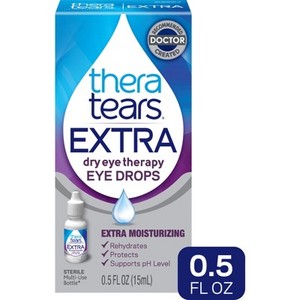 lot 8971 image: TheraTears Extra Dry Eye Lubricant Eye Drops 0.5 fl oz (3 pack)