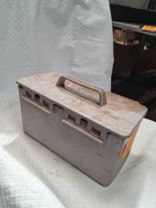 lot 21795 image: Industrial Storage Box with Heavy Duty Chain