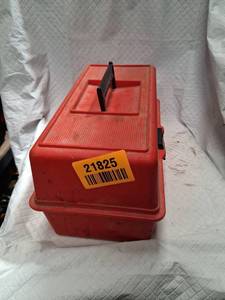 lot 21825 image: Red Tool Box with Socket Set