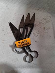 lot 21842 image: Early American Hand-Forged Iron Shears
