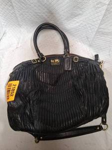 lot 21852 image: Coach Madison Gathered Leather Handbag