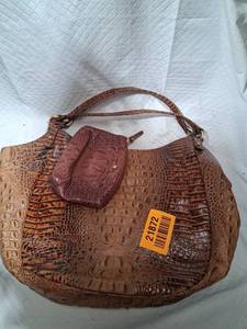 lot 21872 image: Brahmin Leather Hobo Handbag